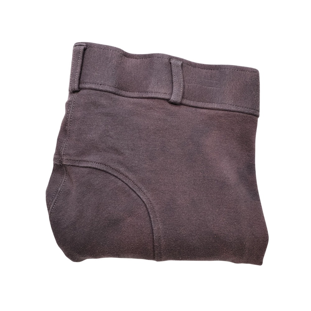 DOVER SADDLERY Women's Size 30 Grey Suede Knee Patch Equestrian Riding Breeches